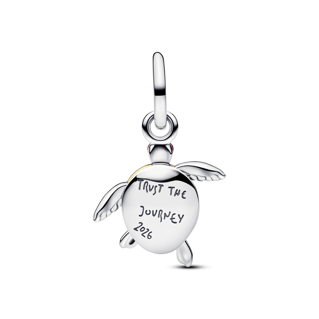 2026 Pink Sea Turtle Lab-grown Diamond Dangle Charm