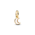 White Crescent Moon Mini Dangle Charm