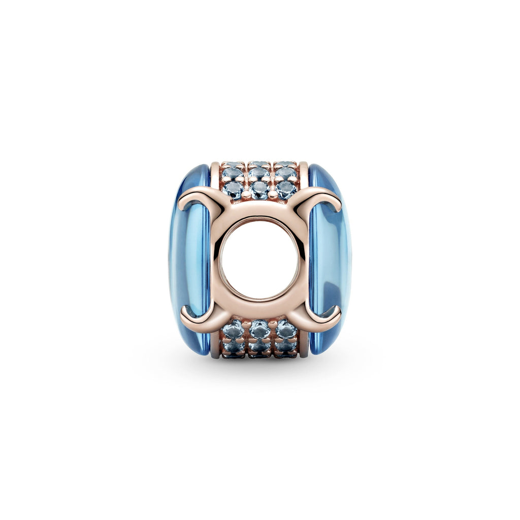 Blue Oval Cabochon Charm