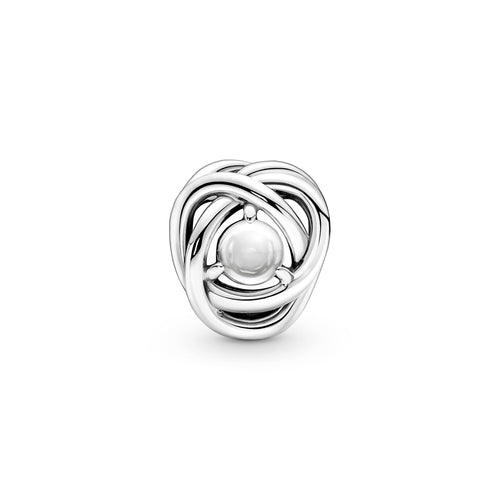 Clear Eternity Circle Charm