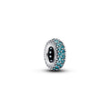 Ice Blue Stone Spacer Charm