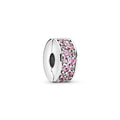 Pink Pavé Clip Charm