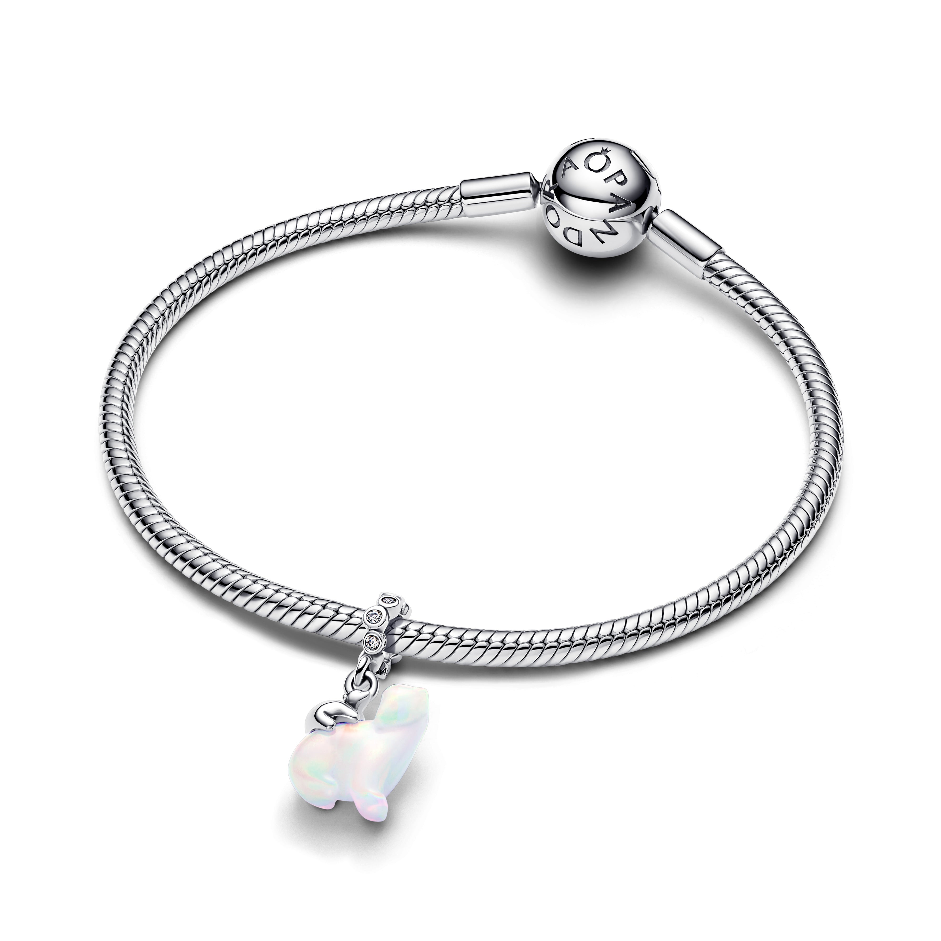 Polar Bear Mother & Cub Dangle Charm