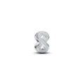 Textured Infinity Symbol Mini Charm