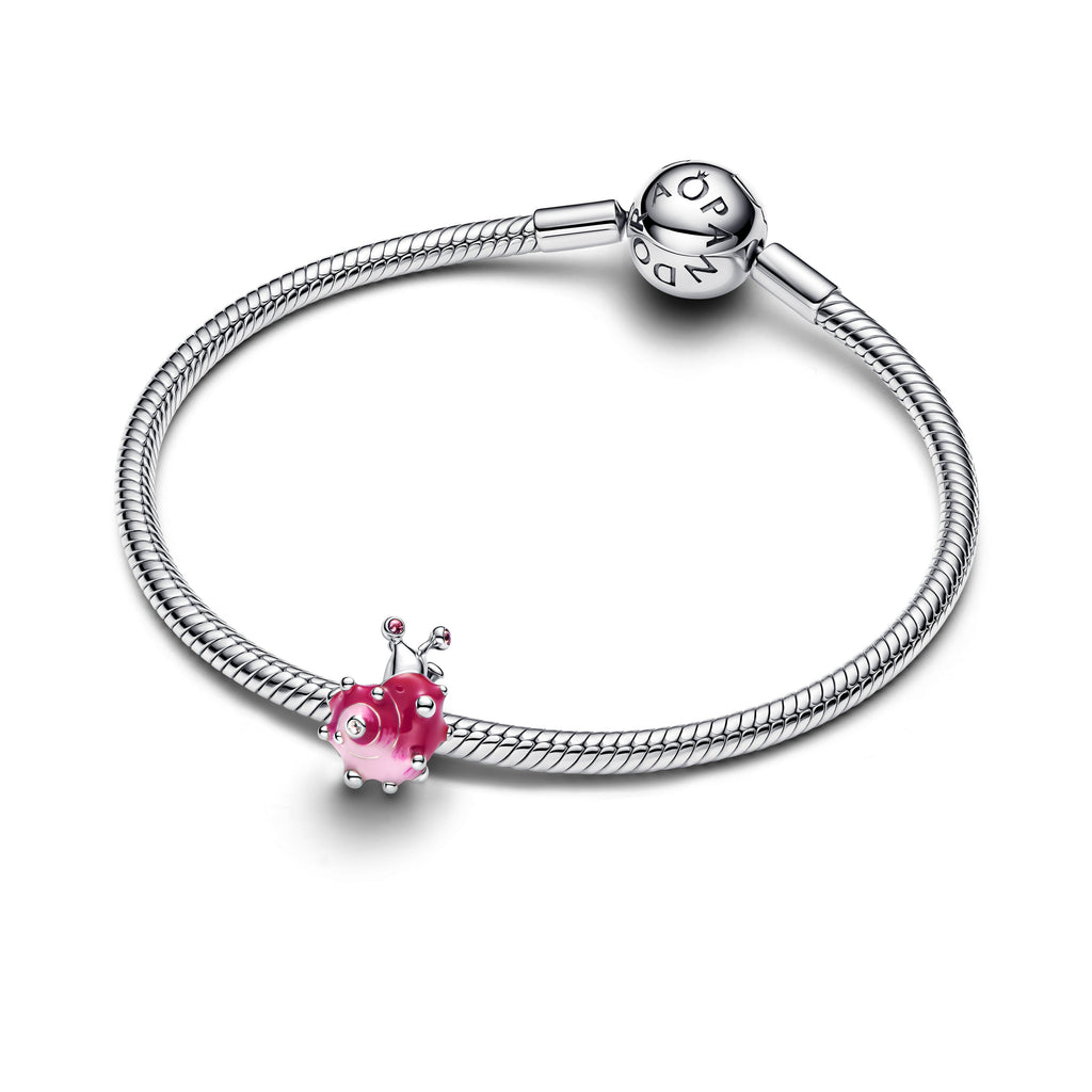 Pink Snail Charm