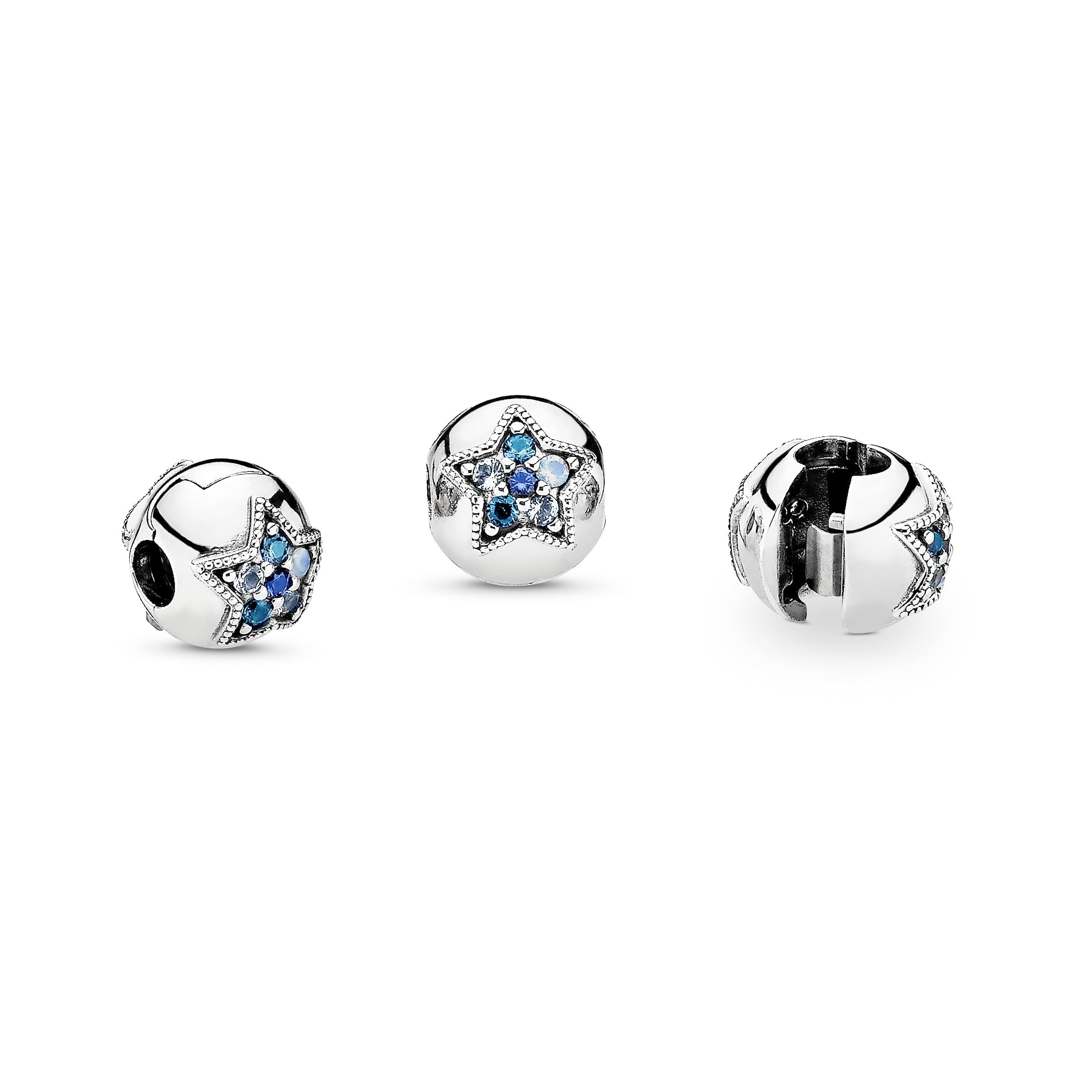 Bright Blue Star Clip Charm