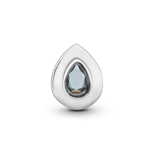 Blue Teardrop Charm