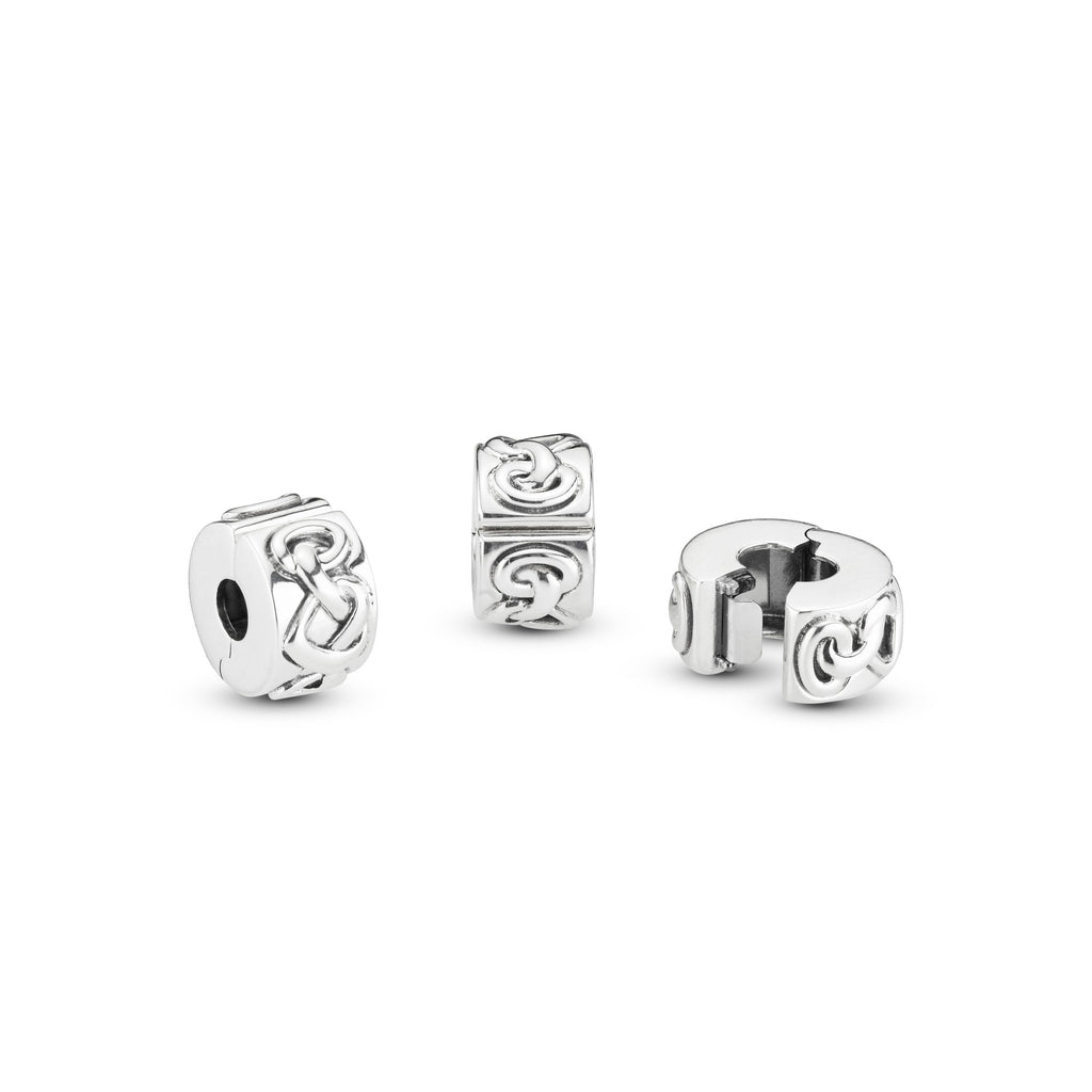 Knotted Hearts Clip Charm