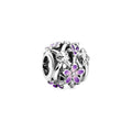 Openwork Purple Daisy Charm