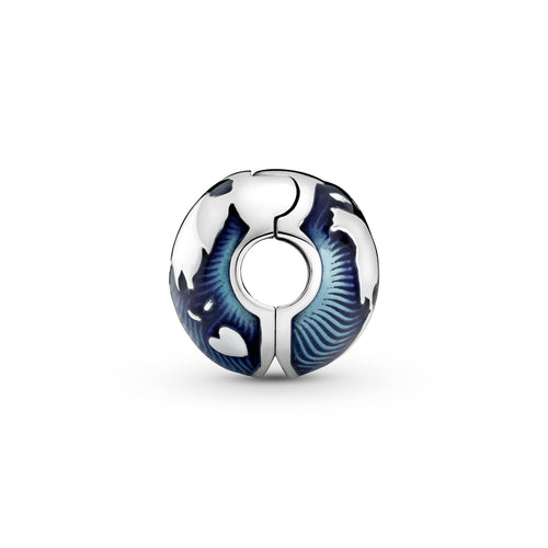 Blue Globe Clip Charm