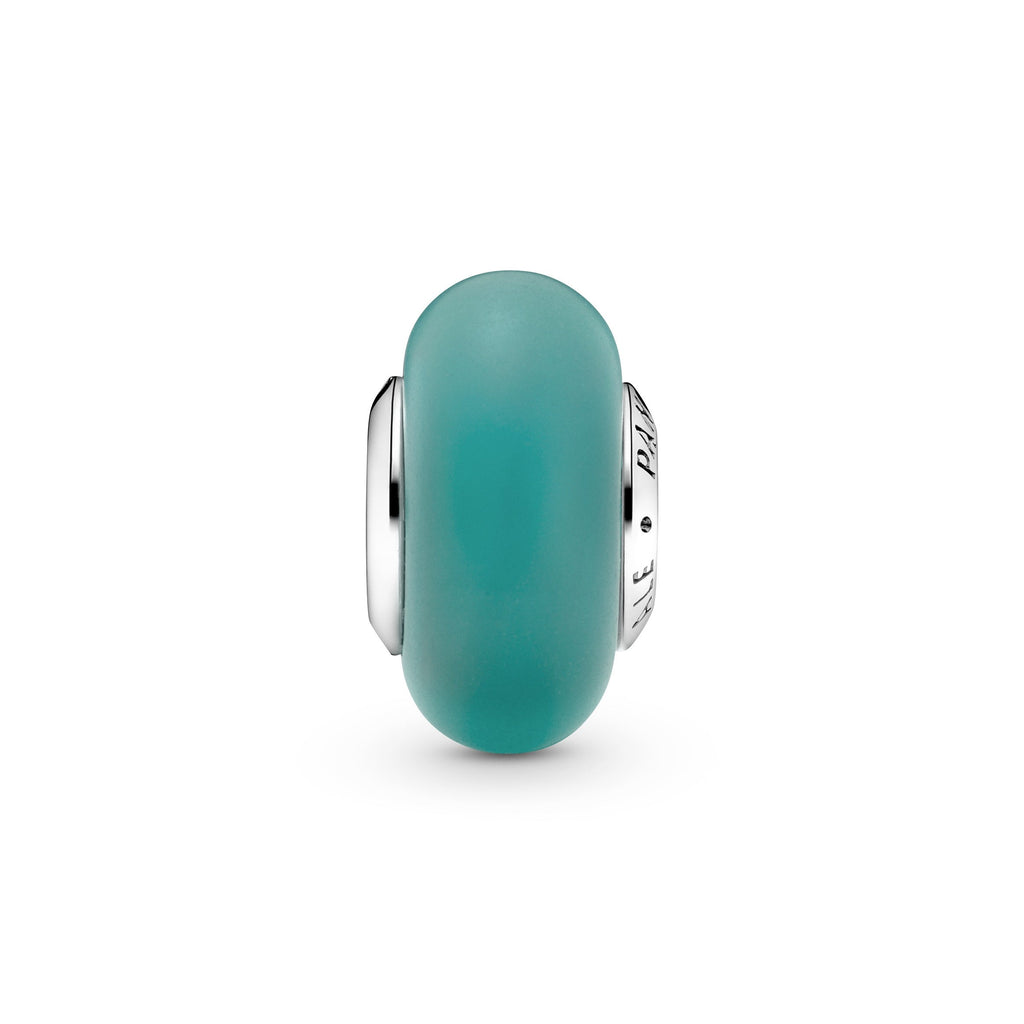 Matte Green Murano Glass Charm
