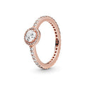 Classic Sparkle Halo Ring